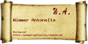 Wimmer Antonella névjegykártya